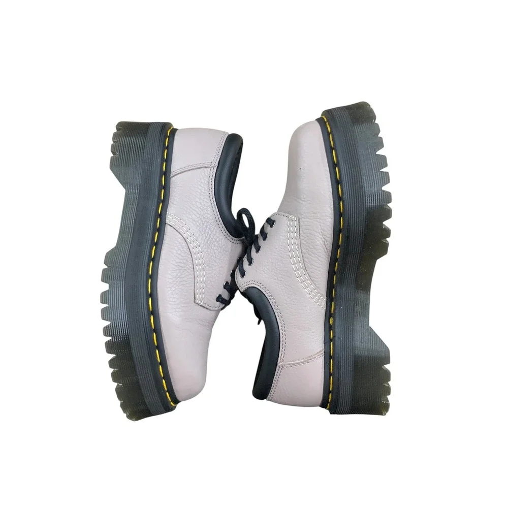 Dr.‎ Martens 1461 Quad Platform Leather Oxford Shoes Women's Size 8